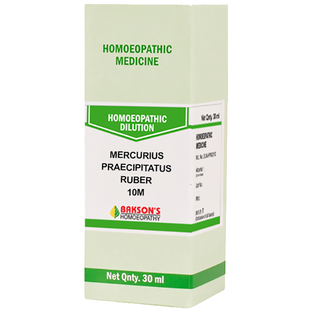 Bakson's Homeopathy Mercurius Praecipitatus Ruber Dilution 10M