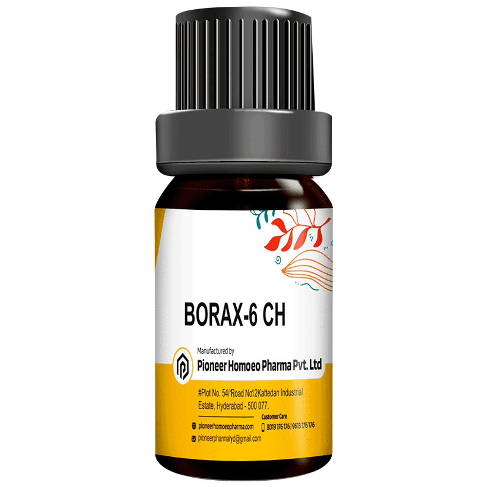 Pioneer Pharma Borax Globules Pellets Multidose Pills 6 CH Pioneer Pharma Borax Globules Pellets Multidose Pills 6 CH