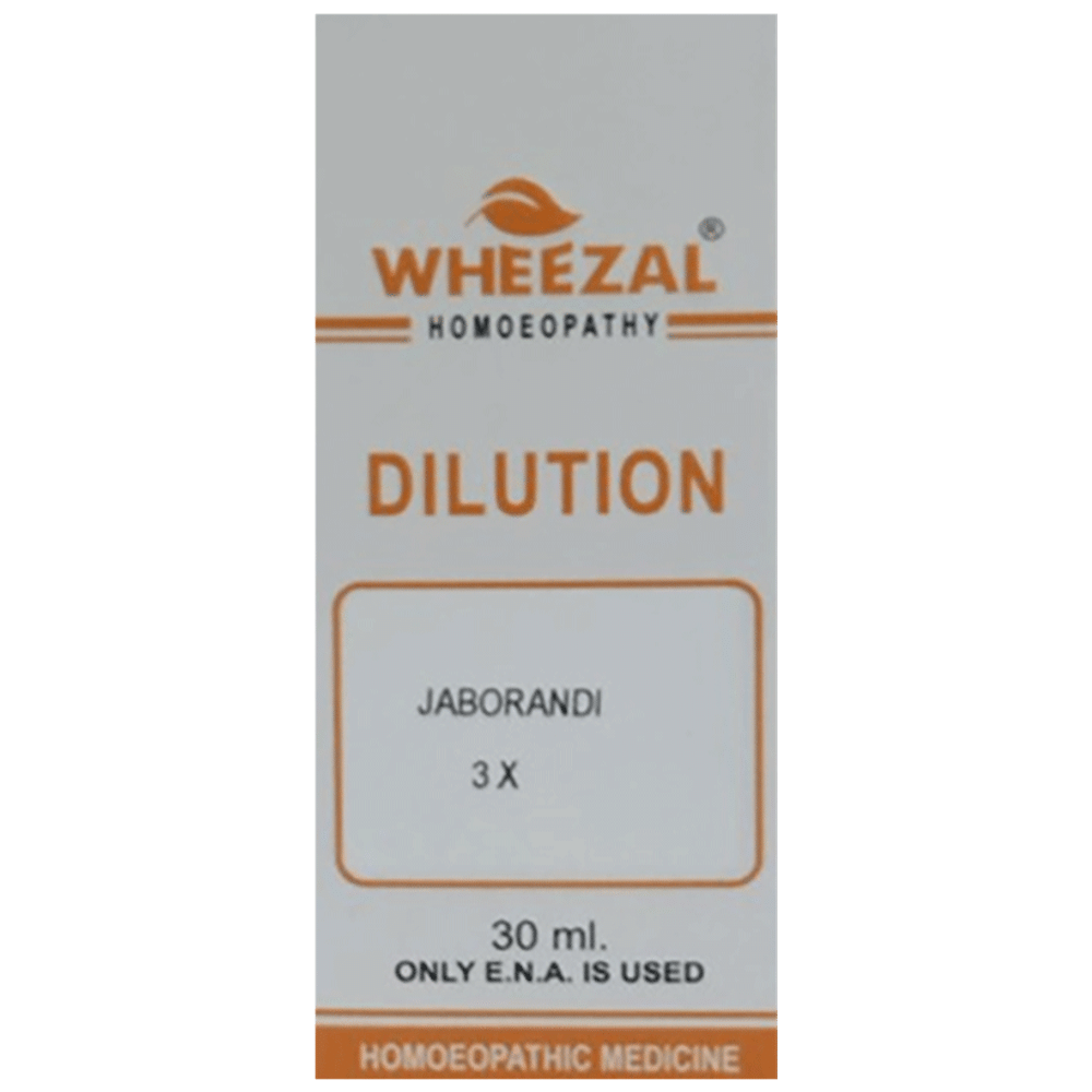 Wheezal Jaborandi Dilution 3X Wheezal Jaborandi Dilution 3X