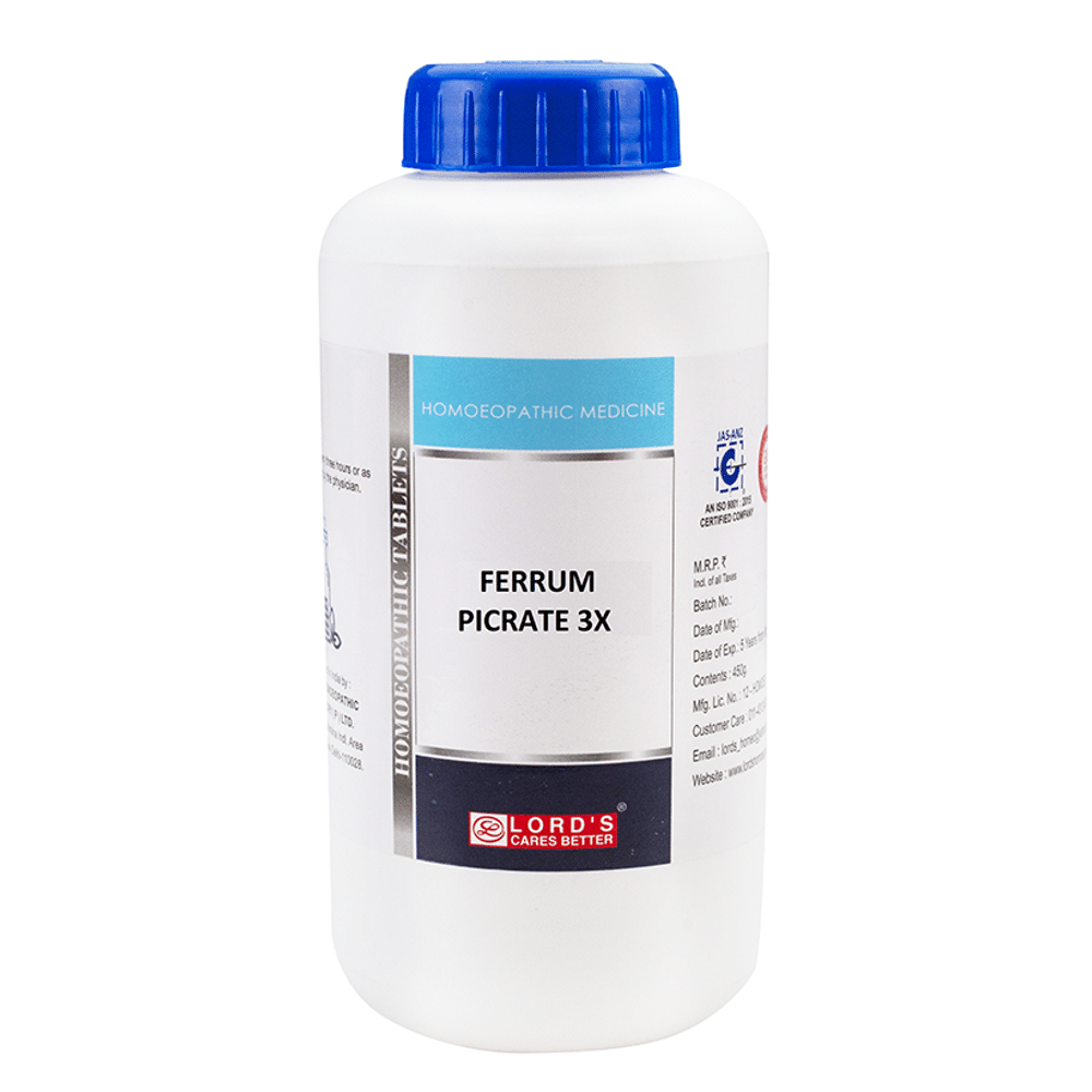 Lord's Ferrum Pic Trituration Tablet 3X