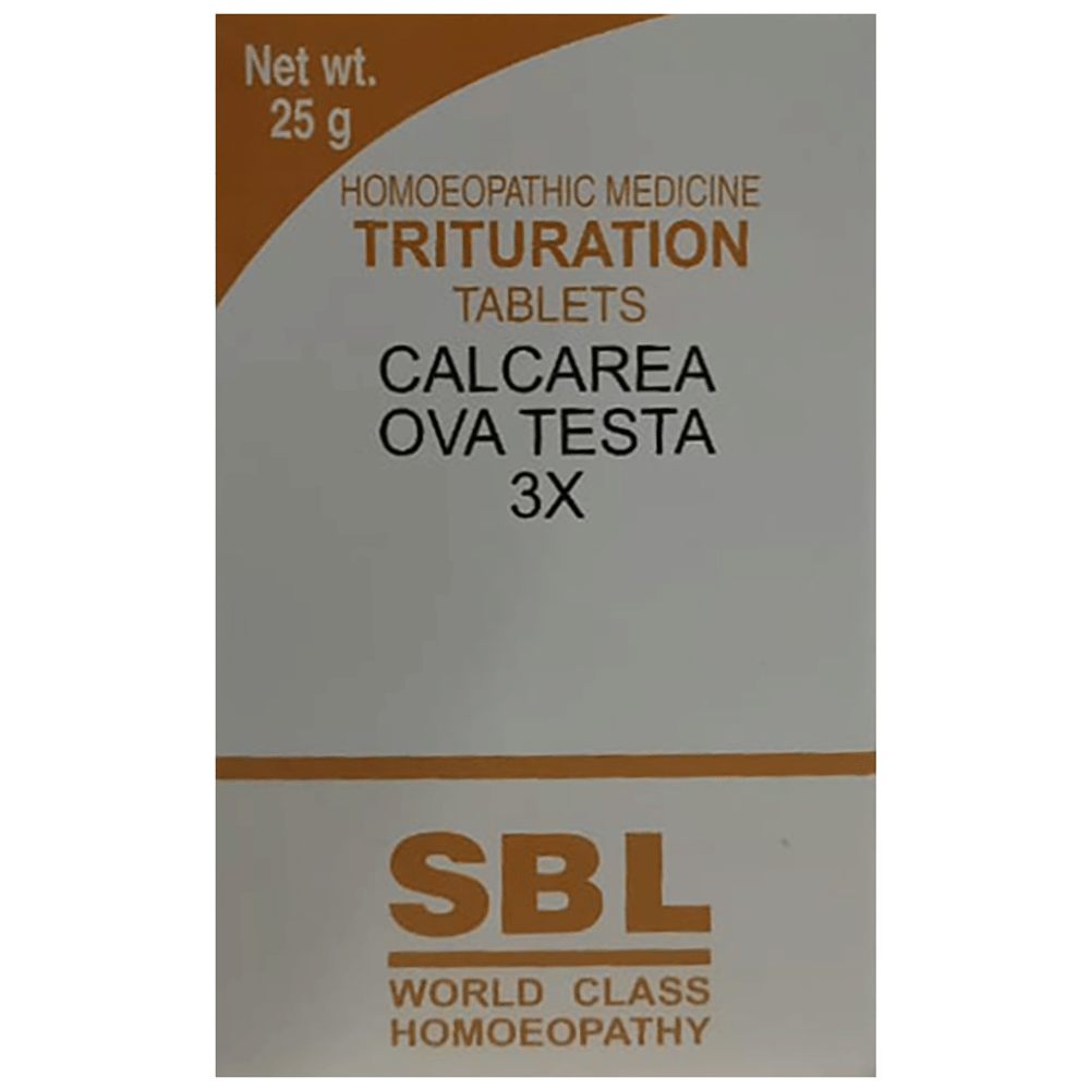 SBL Calcarea Ova Testa Trituration Tablet 3X SBL Calcarea Ova Testa Trituration Tablet 3X