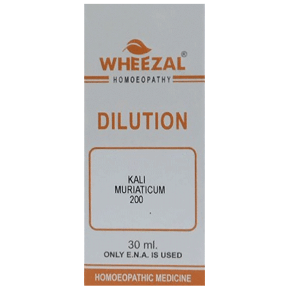 Wheezal Kali Muriaticum Dilution 200 Wheezal Kali Muriaticum Dilution 200