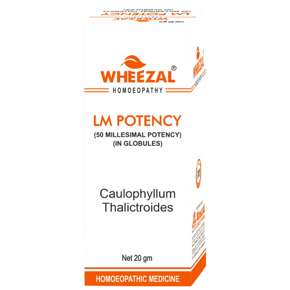 Wheezal Caulophyllum Thalictroides Globules 0/29 LM Wheezal Caulophyllum Thalictroides Globules 0/29 LM