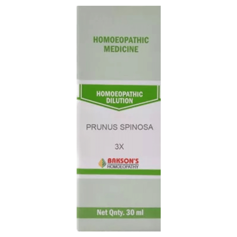 Bakson's Homeopathy Prunus Spinosa Dilution 3X