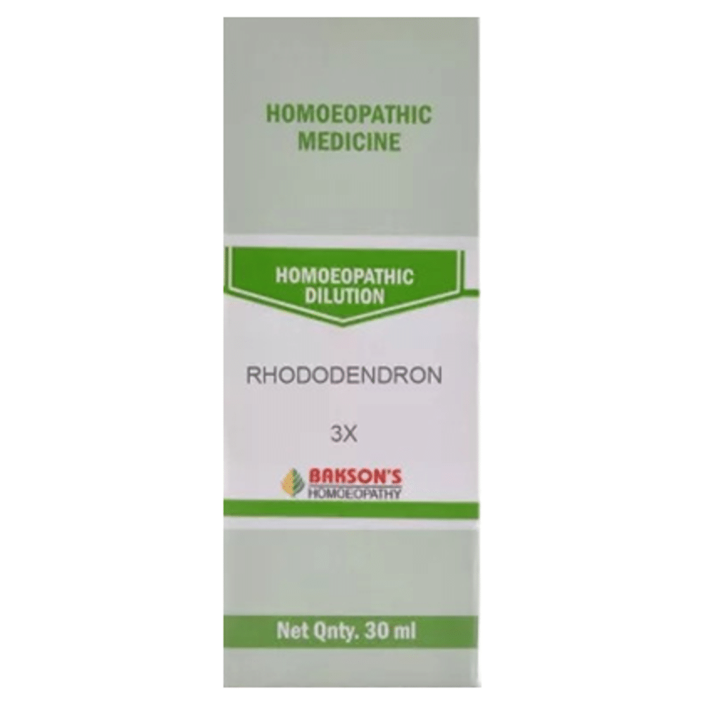 Bakson's Homeopathy Rhododendron Dilution 3X Bakson's Homeopathy Rhododendron Dilution 3X