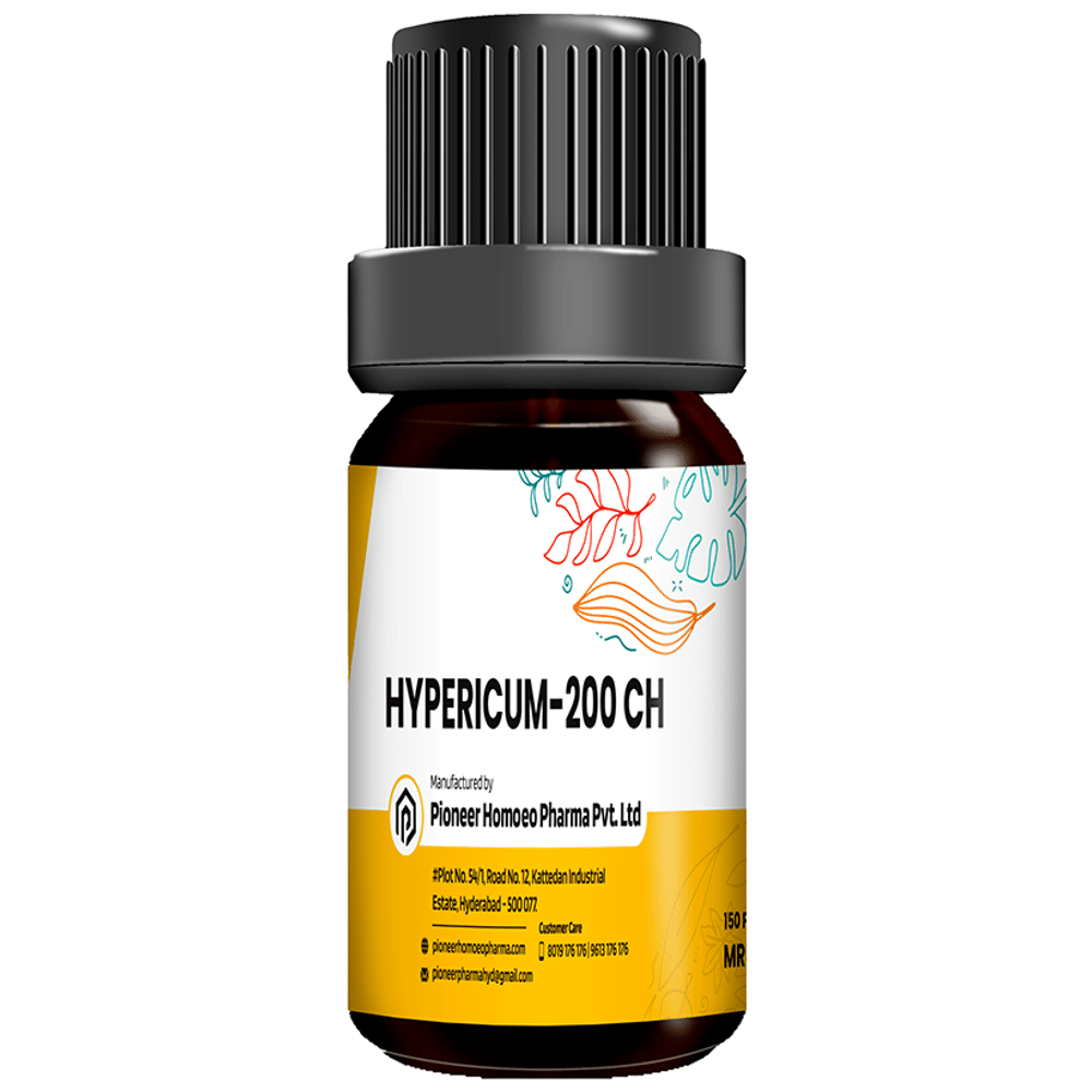 Pioneer Pharma Hypericum Globules Pellets Multidose Pills 200 CH Pioneer Pharma Hypericum Globules Pellets Multidose Pills 200 CH