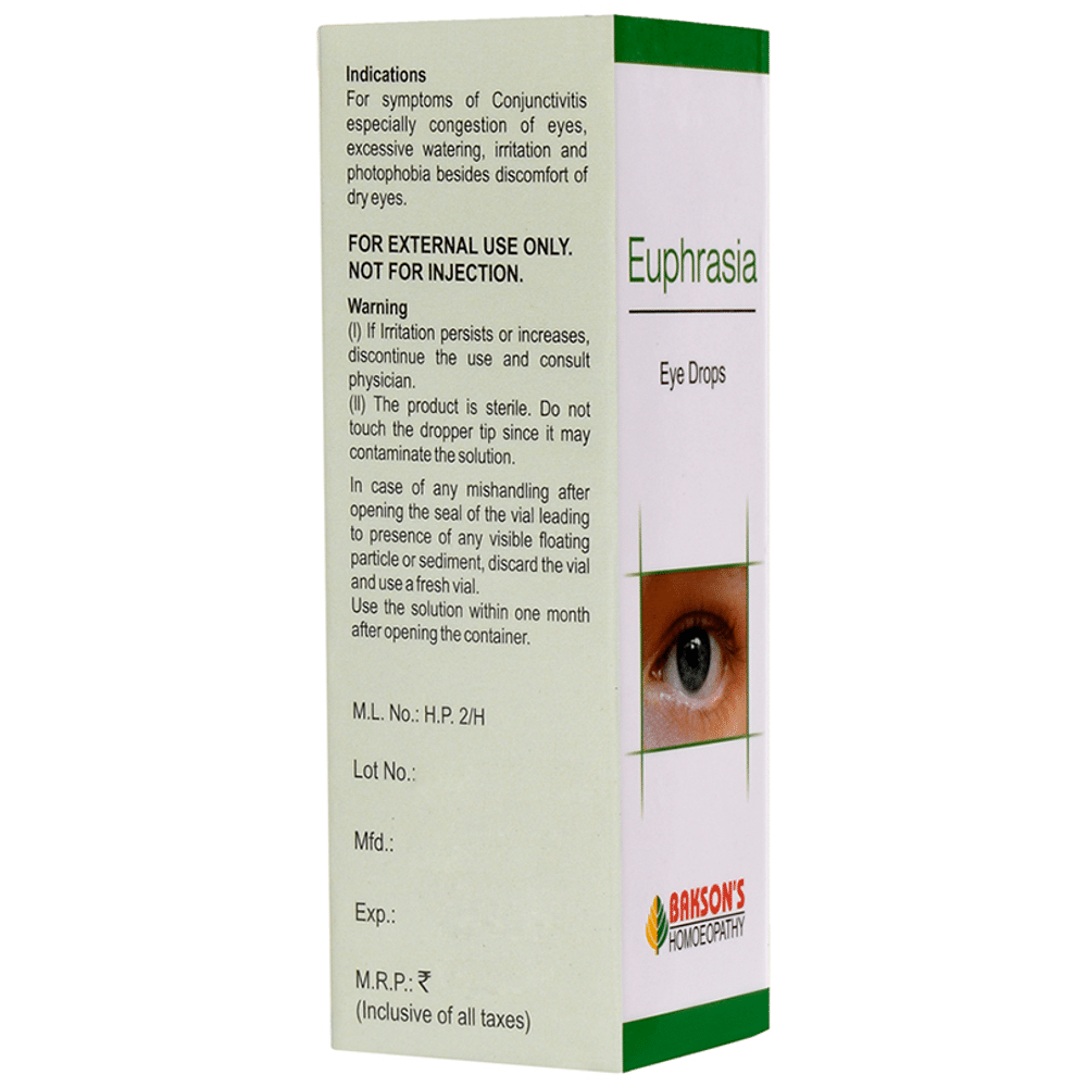 Bakson's Homeopathy Euphrasia Eye Drop Bakson's Homeopathy Euphrasia Eye Drop