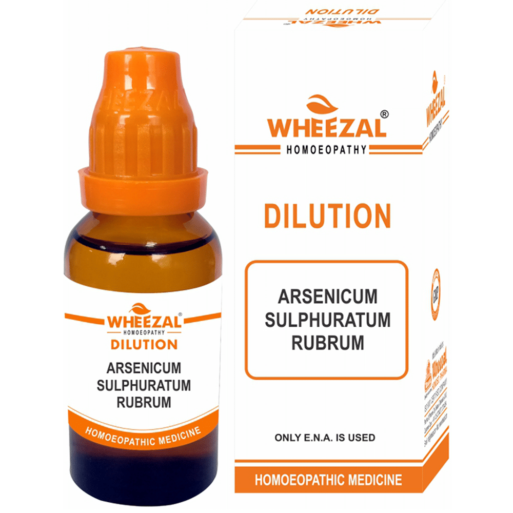 Wheezal Arsenicum Sulphuratum Rubrum Dilution 1M Wheezal Arsenicum Sulphuratum Rubrum Dilution 1M