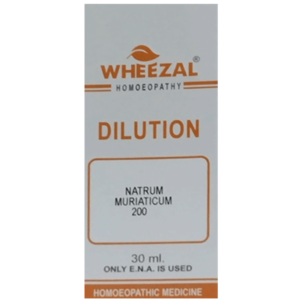 Wheezal Natrum Muriaticum Dilution 200 Wheezal Natrum Muriaticum Dilution 200