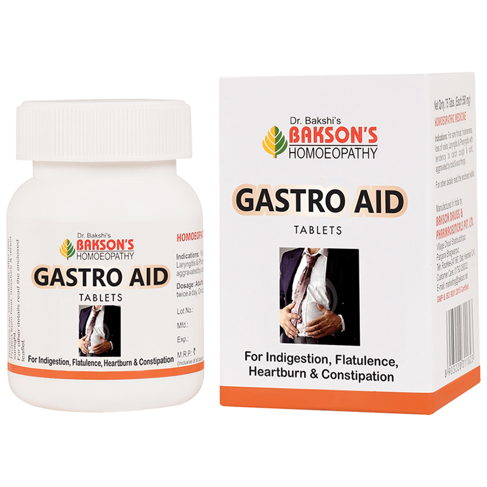Bakson's Homeopathy Gastro Aid Tablet Bakson's Homeopathy Gastro Aid Tablet