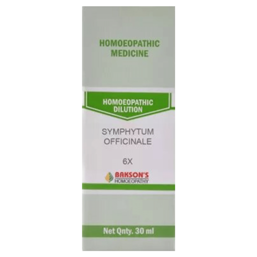 Bakson's Homeopathy Symphytum Officinale Dilution 6X Bakson's Homeopathy Symphytum Officinale Dilution 6X