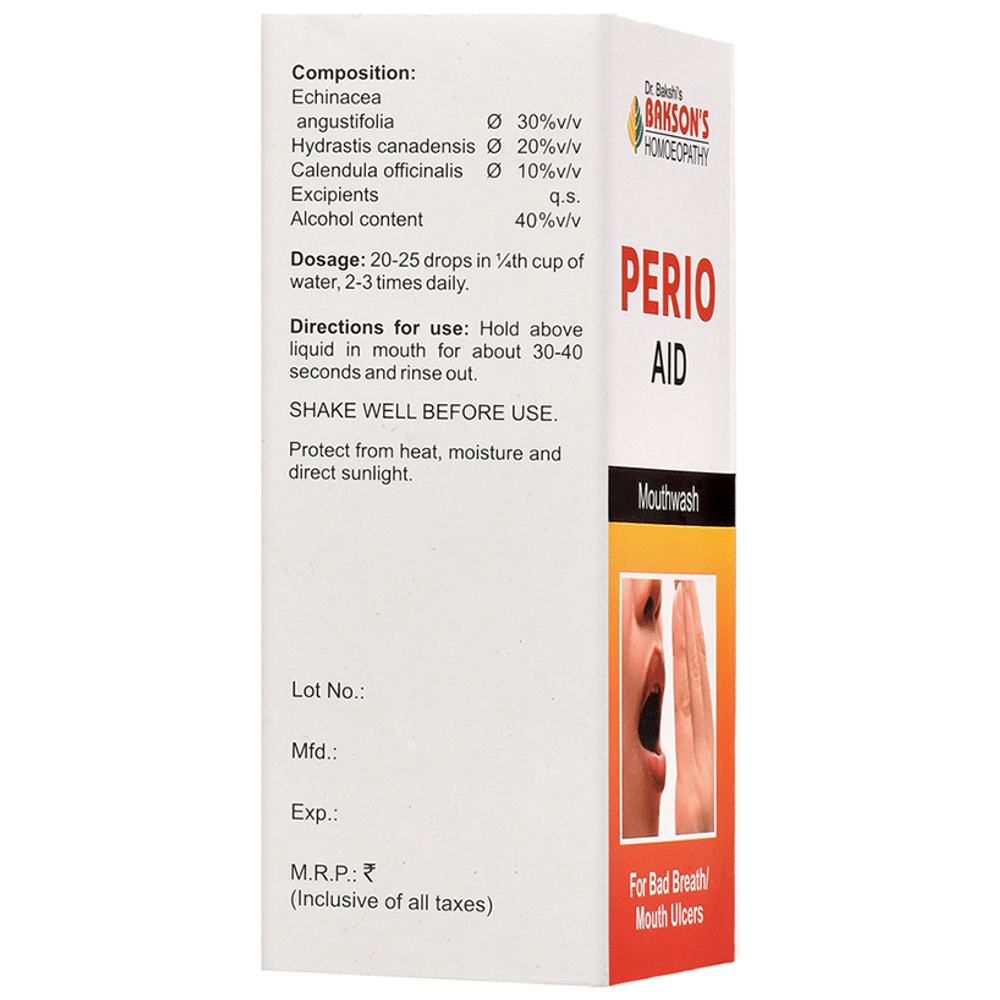 Bakson's Homeopathy Perio Aid Mouth Wash Bakson's Homeopathy Perio Aid Mouth Wash