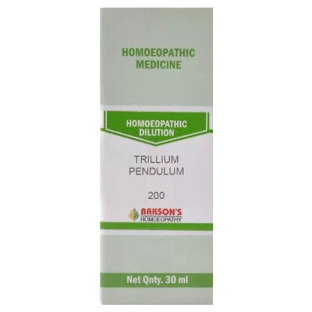 Bakson's Homeopathy Trillium Pendulum Dilution 200 Bakson's Homeopathy Trillium Pendulum Dilution 200