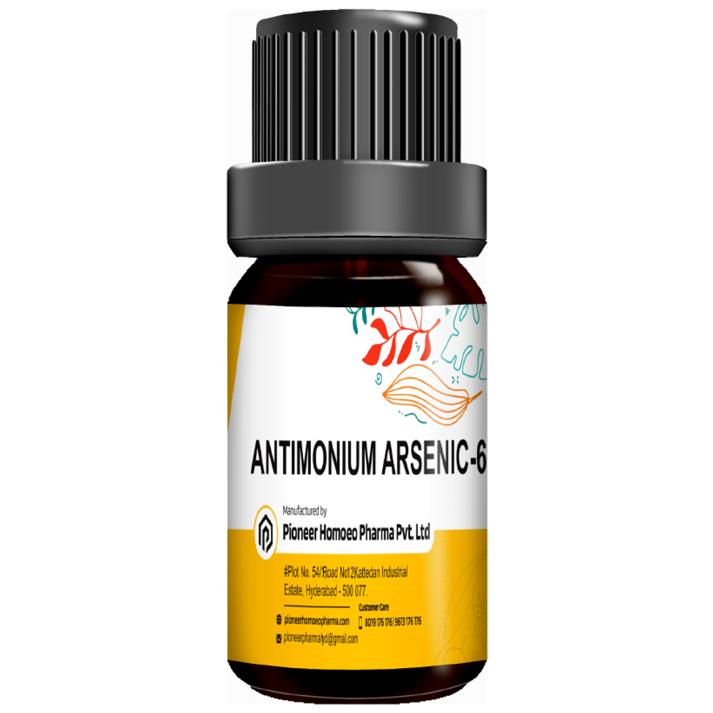 Pioneer Pharma Antimonium Arsenic Globules Pellets Multidose Pills 6 CH Pioneer Pharma Antimonium Arsenic Globules Pellets Multidose Pills 6 CH