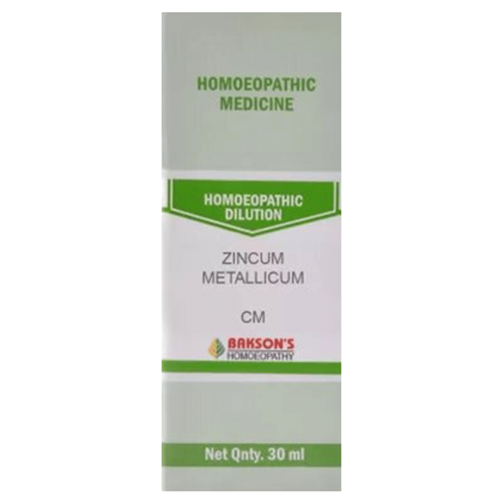 Bakson's Homeopathy Zincum Metallicum Dilution CM Bakson's Homeopathy Zincum Metallicum Dilution CM