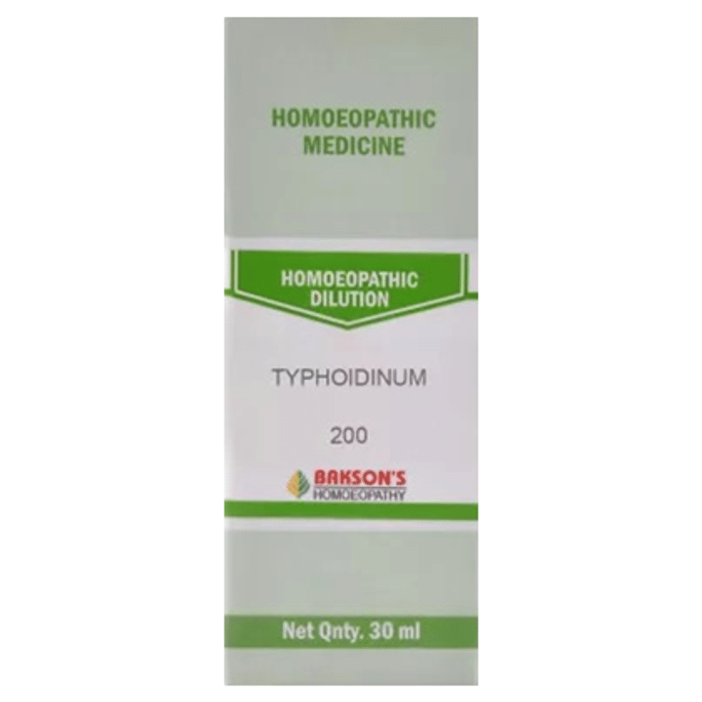 Bakson's Homeopathy Typhoidiunum Dilution 200 Bakson's Homeopathy Typhoidiunum Dilution 200