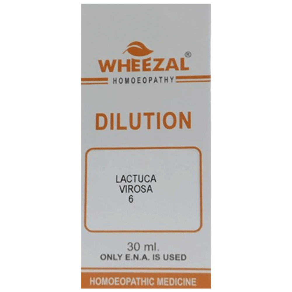 Wheezal Lactuca Virosa Dilution 6 Wheezal Lactuca Virosa Dilution 6