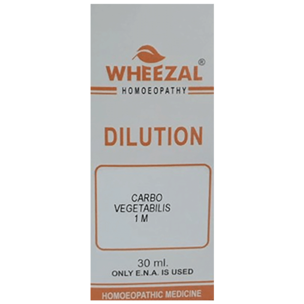 Wheezal Carbo Vegetabilis Dilution 1M Wheezal Carbo Vegetabilis Dilution 1M