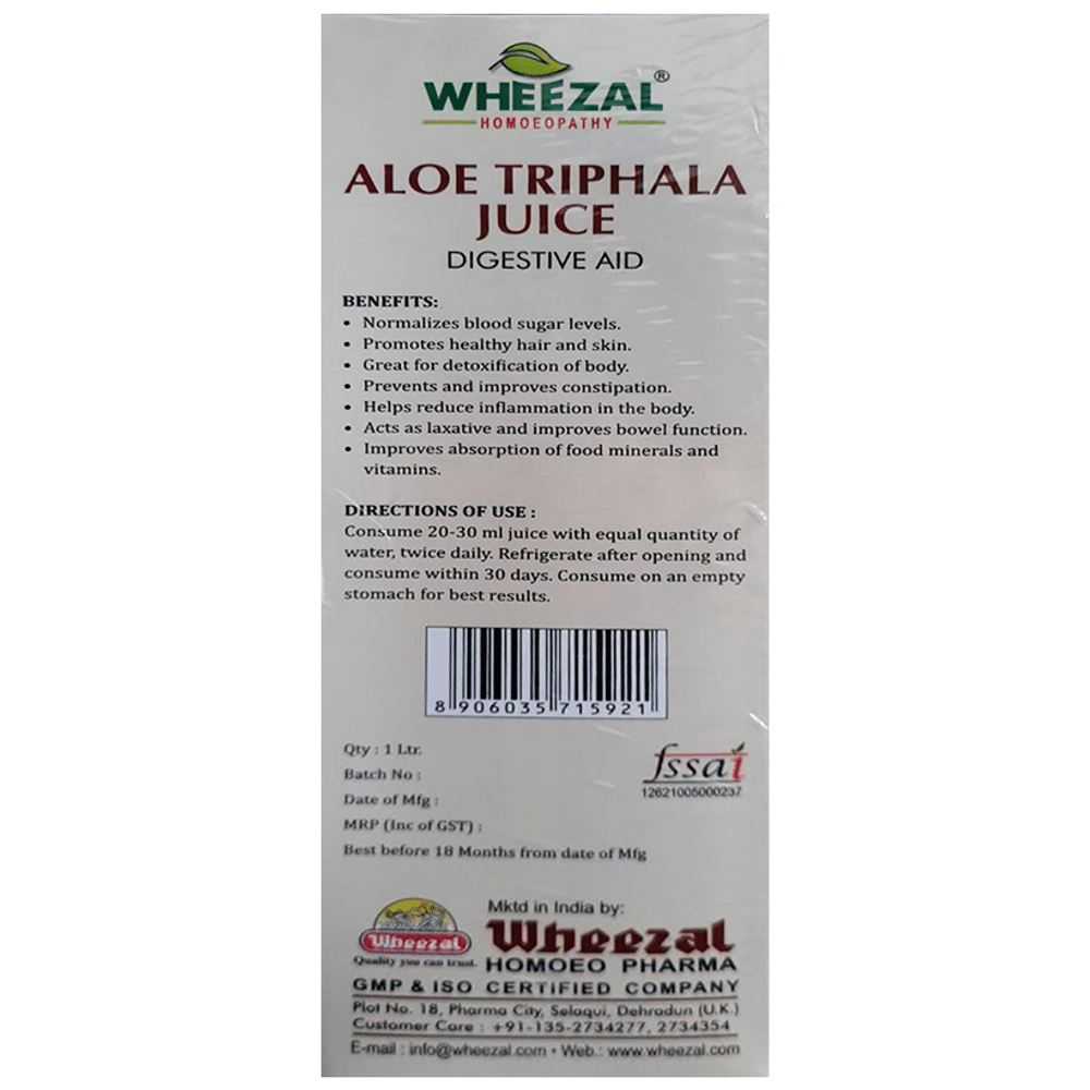 Wheezal Aloe Triphala Juice Wheezal Aloe Triphala Juice