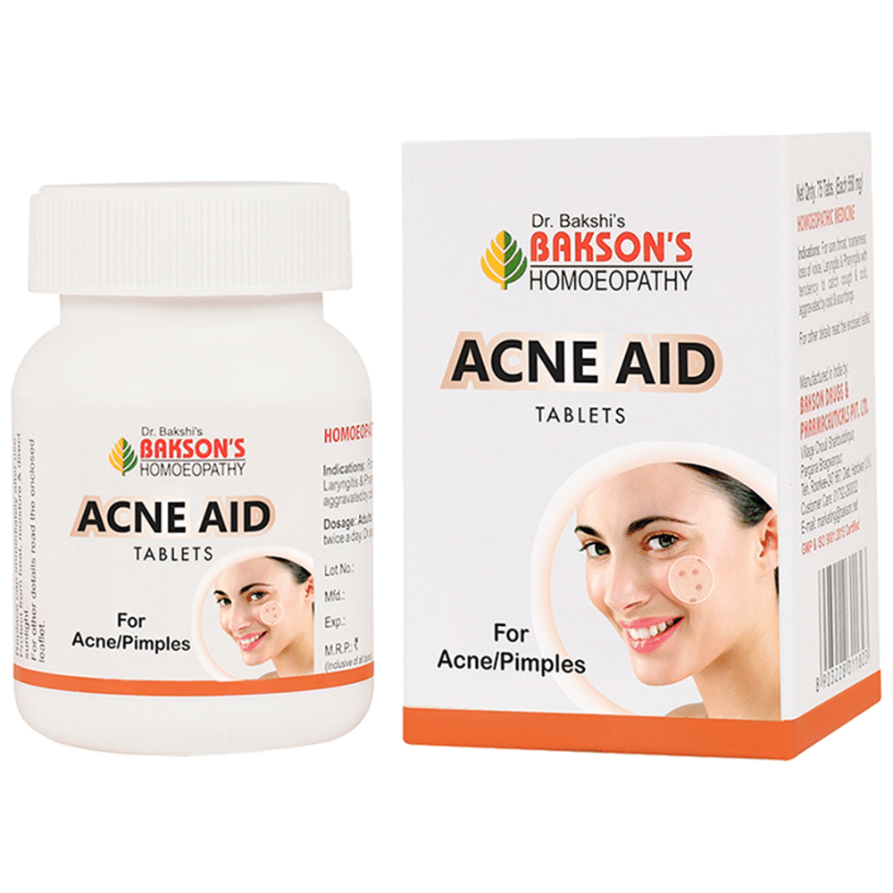 Bakson's Homeopathy Acne Aid Tablet Bakson's Homeopathy Acne Aid Tablet