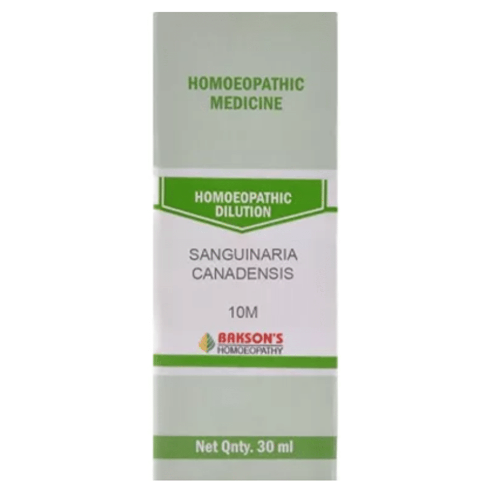 Bakson's Homeopathy Sanguinaria Canadensis Dilution 10M Bakson's Homeopathy Sanguinaria Canadensis Dilution 10M