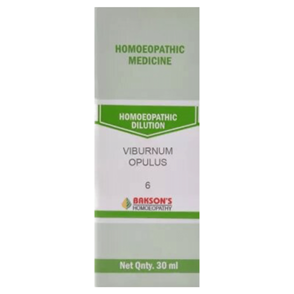 Bakson's Homeopathy Viburnum Opulus Dilution 6 Bakson's Homeopathy Viburnum Opulus Dilution 6
