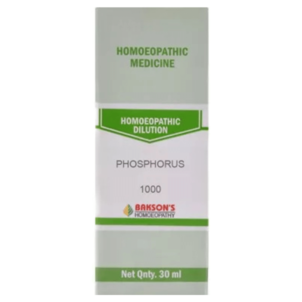 Bakson's Homeopathy Phosphorus Dilution 1000 CH Bakson's Homeopathy Phosphorus Dilution 1000 CH