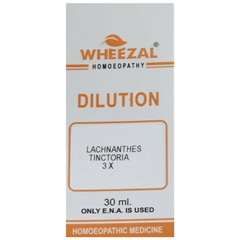 Wheezal Lachnanthes Tinctoria Dilution 3X Wheezal Lachnanthes Tinctoria Dilution 3X