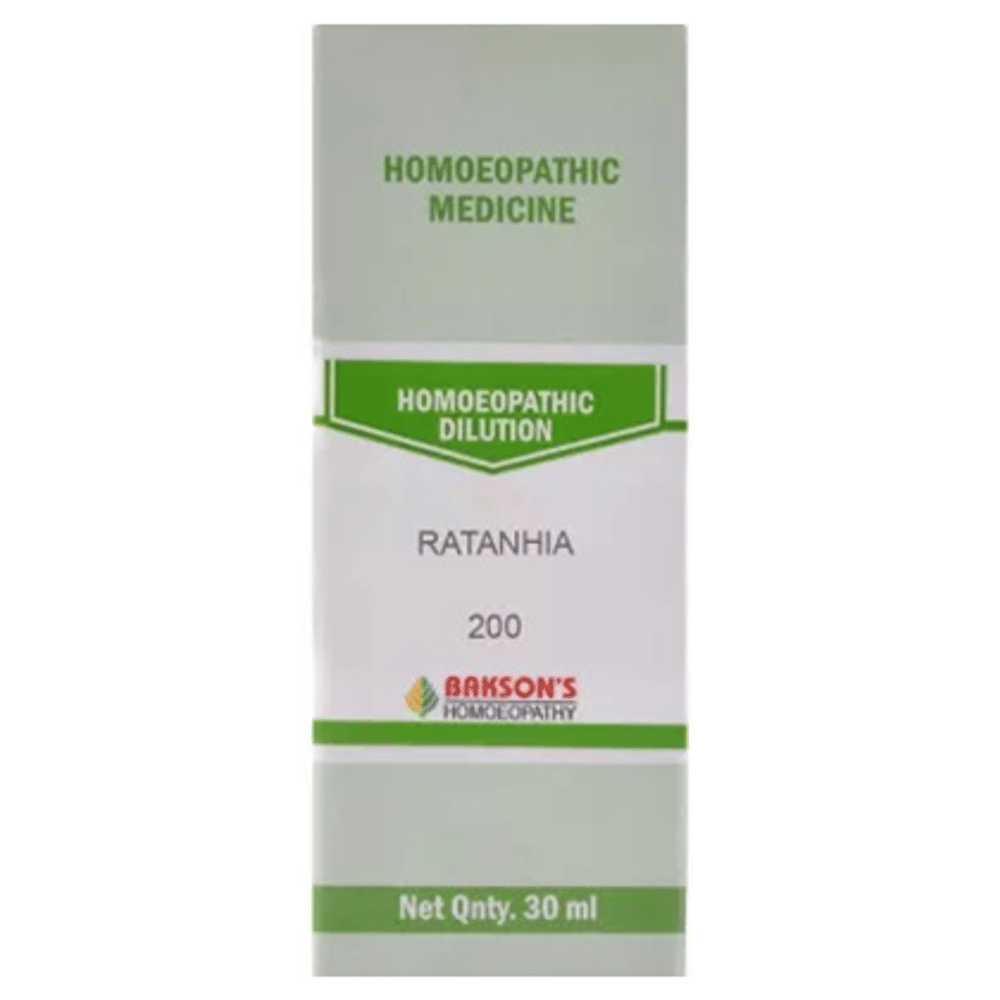 Bakson's Homeopathy Ratanhia Dilution 200 Bakson's Homeopathy Ratanhia Dilution 200