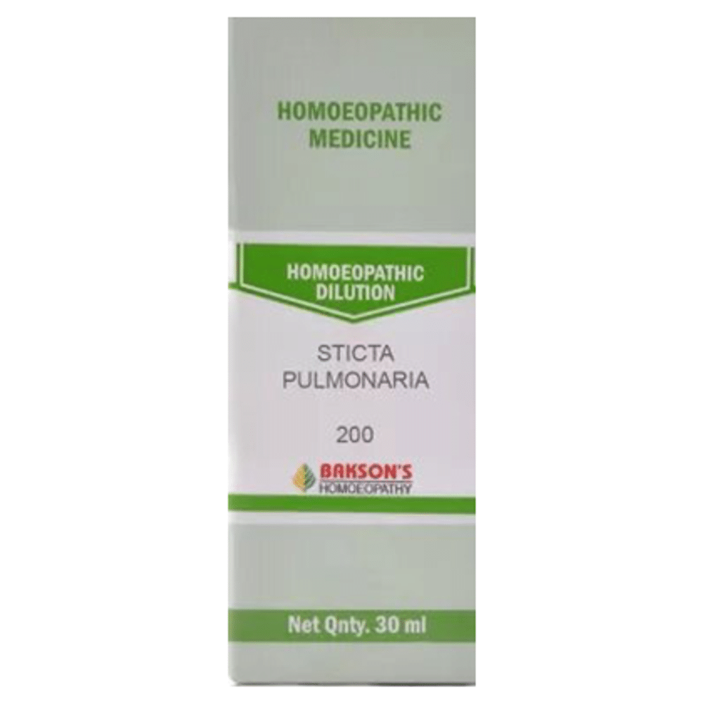 Bakson's Homeopathy Sticta Pulmonaria Dilution 200 Bakson's Homeopathy Sticta Pulmonaria Dilution 200
