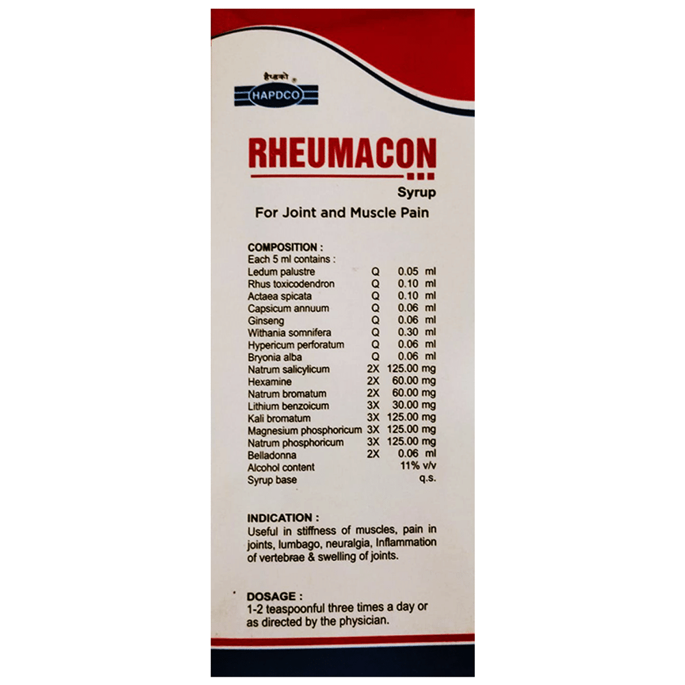 Hapdco Rheumacon Syrup Hapdco Rheumacon Syrup