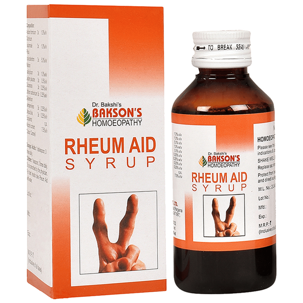 Bakson's Homeopathy Rheum Aid Syrup Homeopathic Medicine