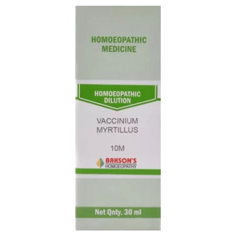 Bakson's Homeopathy Vaccinium Myrtilluss Dilution 10M Bakson's Homeopathy Vaccinium Myrtilluss Dilution 10M