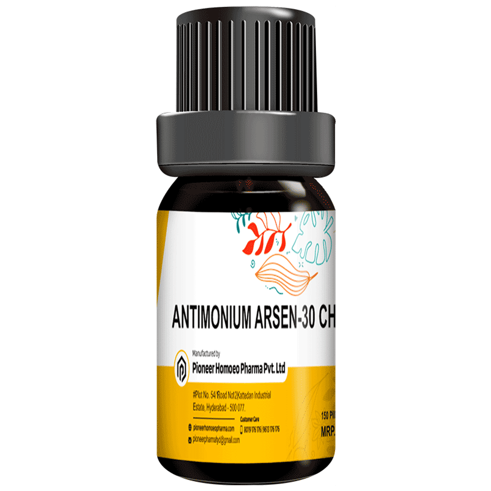 Pioneer Pharma Antimonium Arsenic Globules Pellets Multidose Pills 30 CH Pioneer Pharma Antimonium Arsenic Globules Pellets Multidose Pills 30 CH