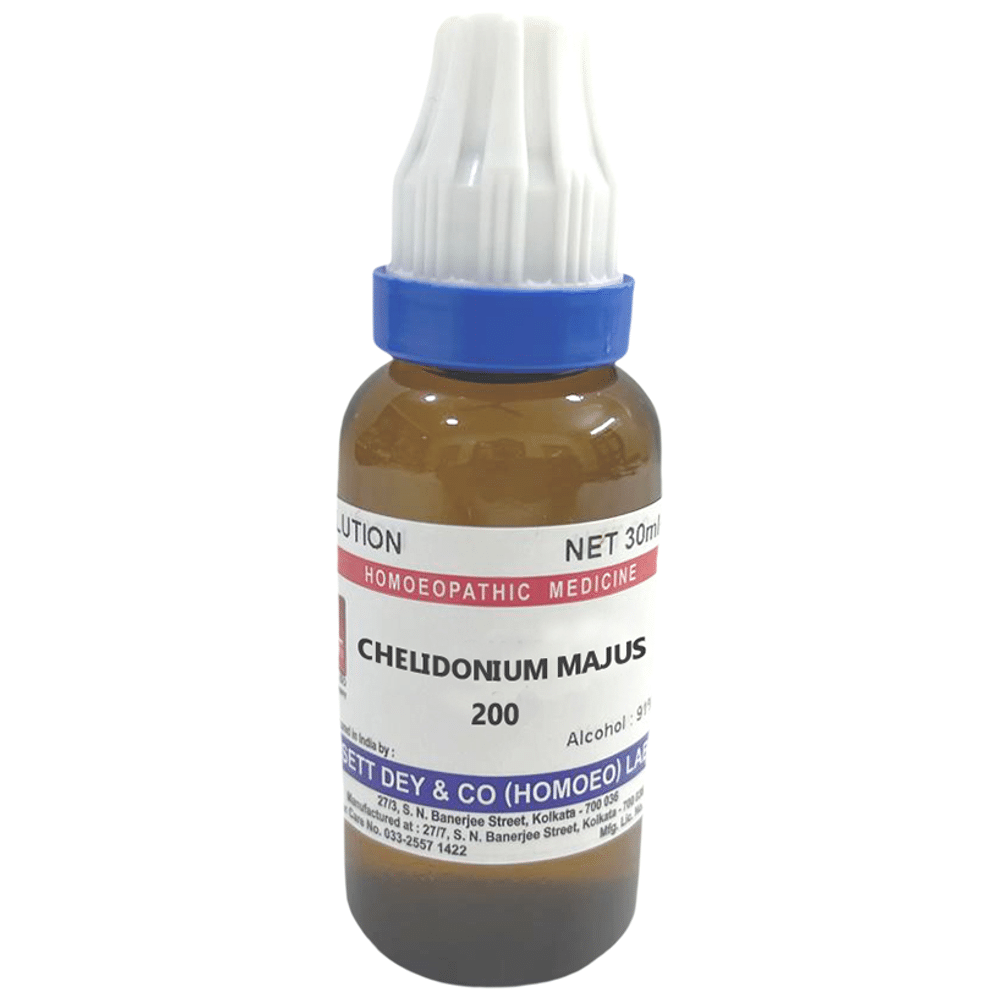 Sett Dey Chelidonium Majus Dilution 200 Sett Dey Chelidonium Majus Dilution 200