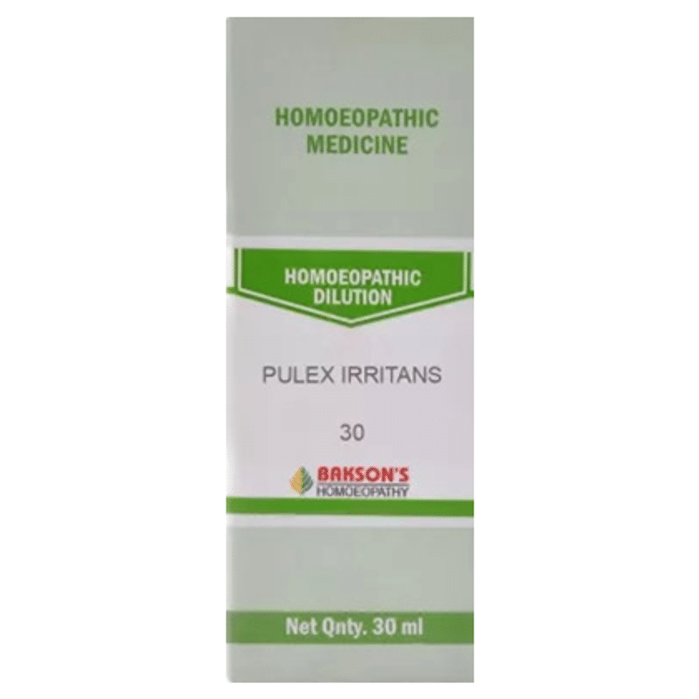 Bakson's Homeopathy Pulex Irritans Dilution 30 Bakson's Homeopathy Pulex Irritans Dilution 30