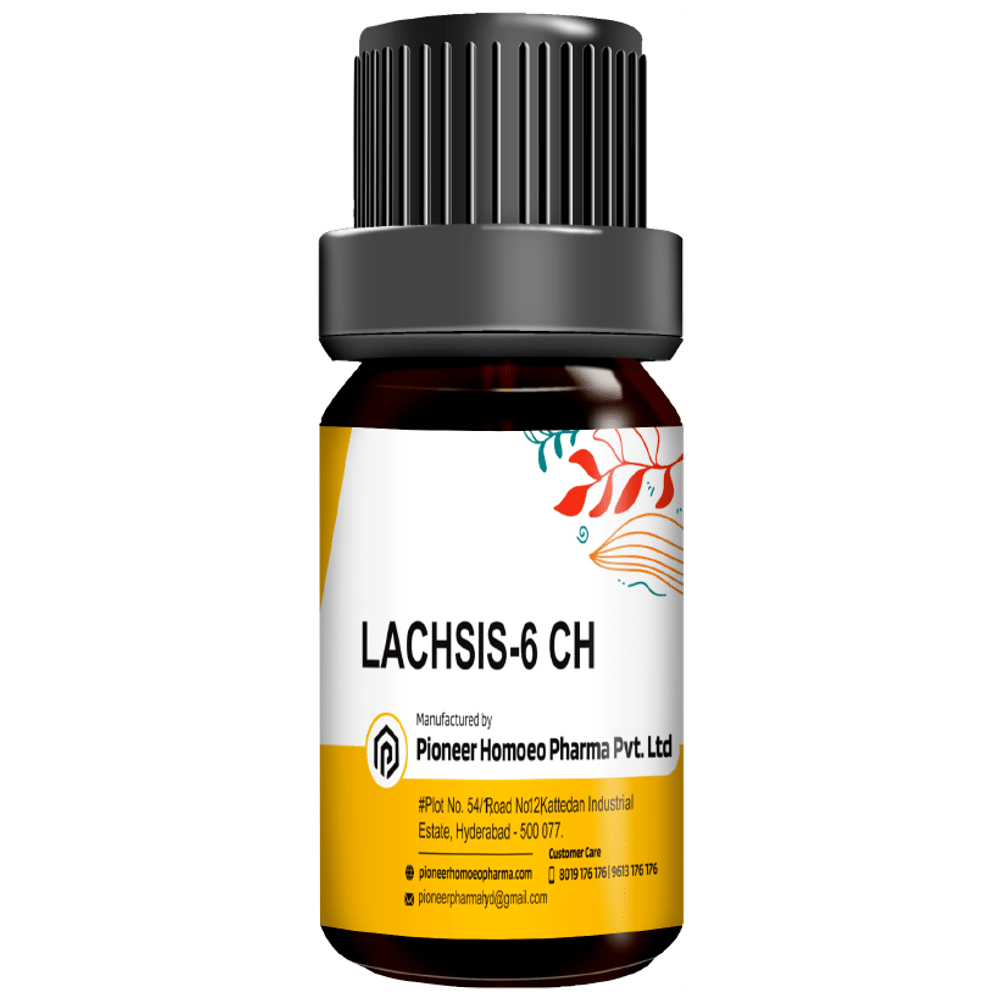 Pioneer Pharma Lachsis Globules Pellets Multidose Pills 6 CH Pioneer Pharma Lachsis Globules Pellets Multidose Pills 6 CH