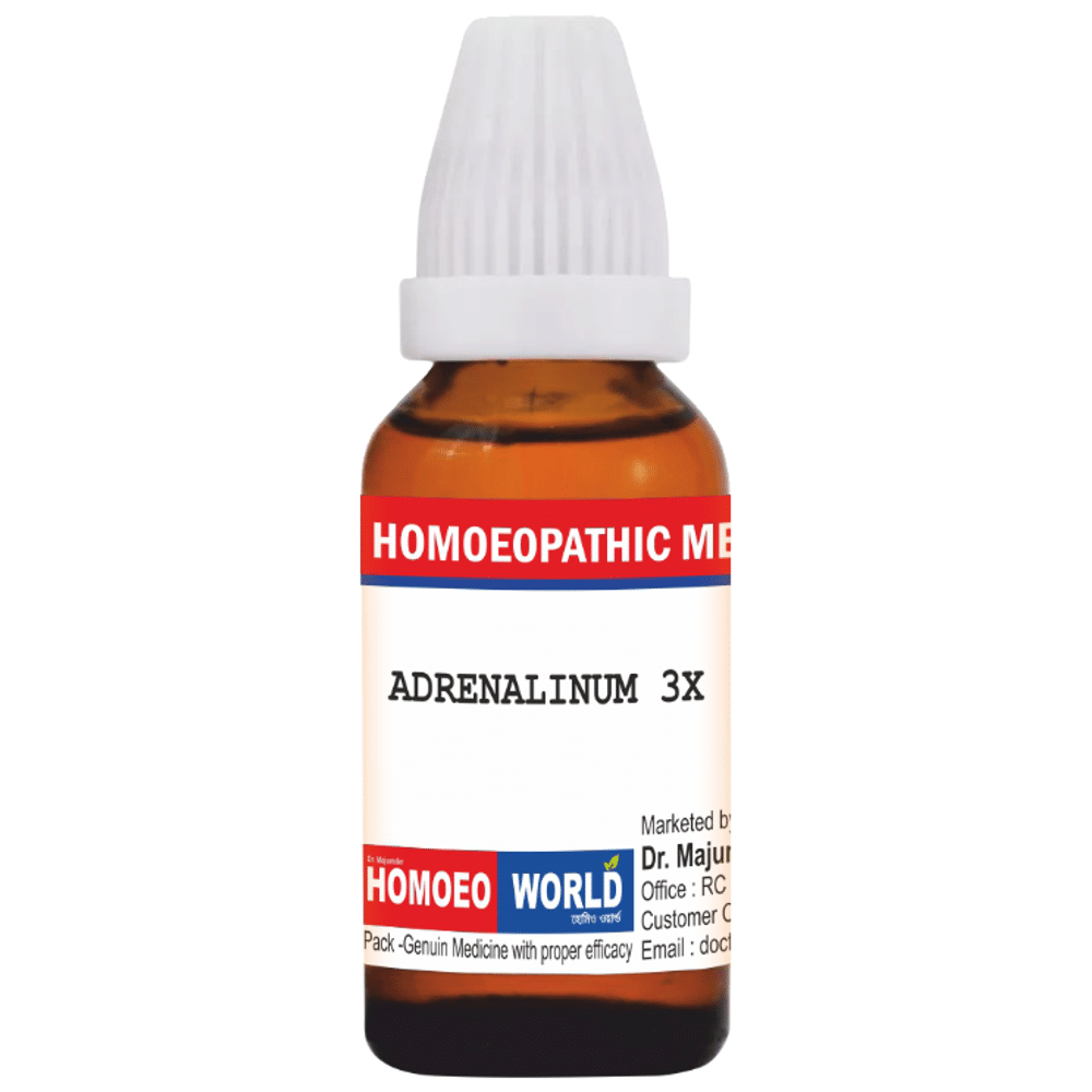Dr. Majumder Homeo World Adrenalinum Dilution (30ml Each) 3X Dr. Majumder Homeo World Adrenalinum Dilution (30ml Each) 3X