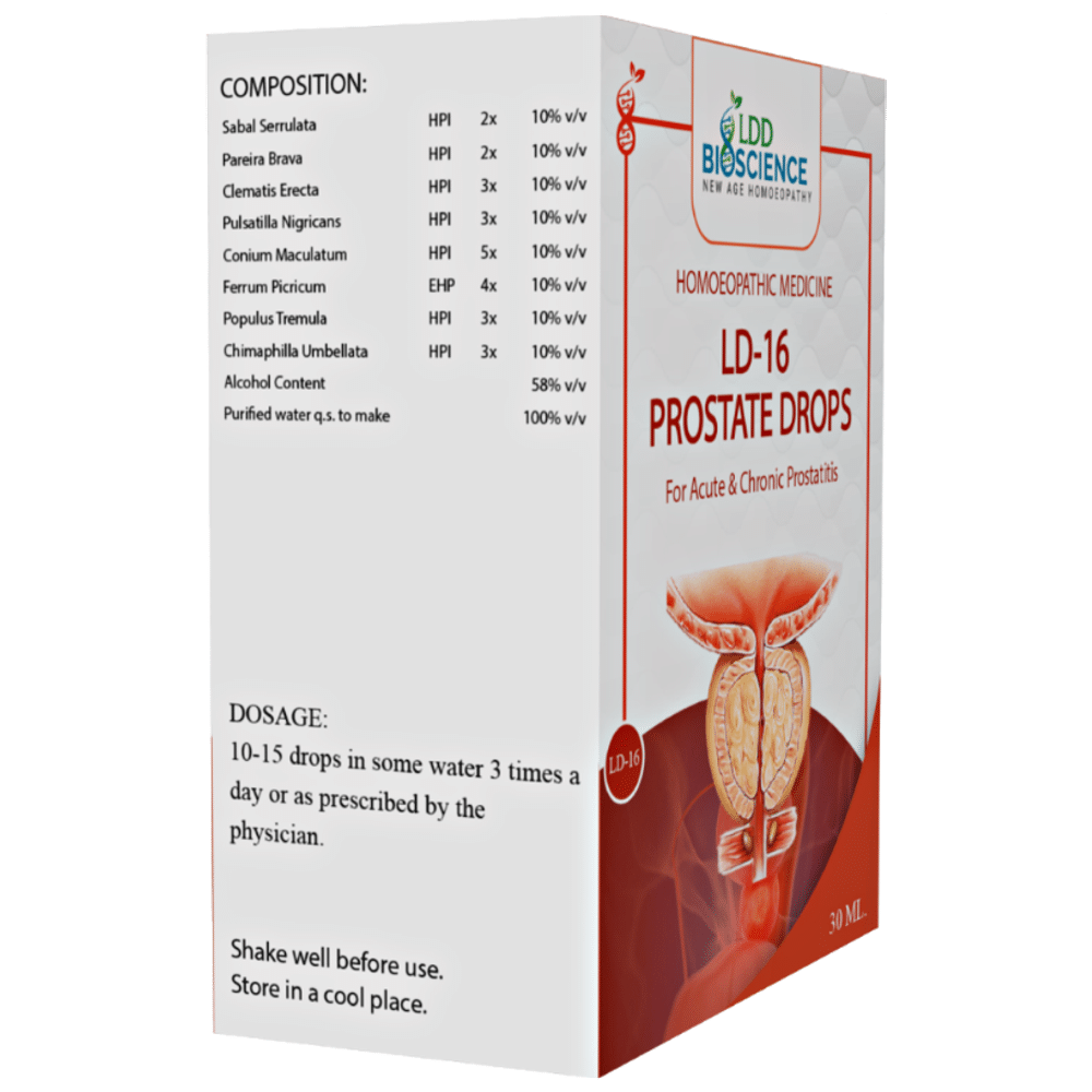 LDD Bioscience LD-16 Prostate Drops (30ml Each) Bottle LDD Bioscience LD-16 Prostate Drops (30ml Each) Bottle