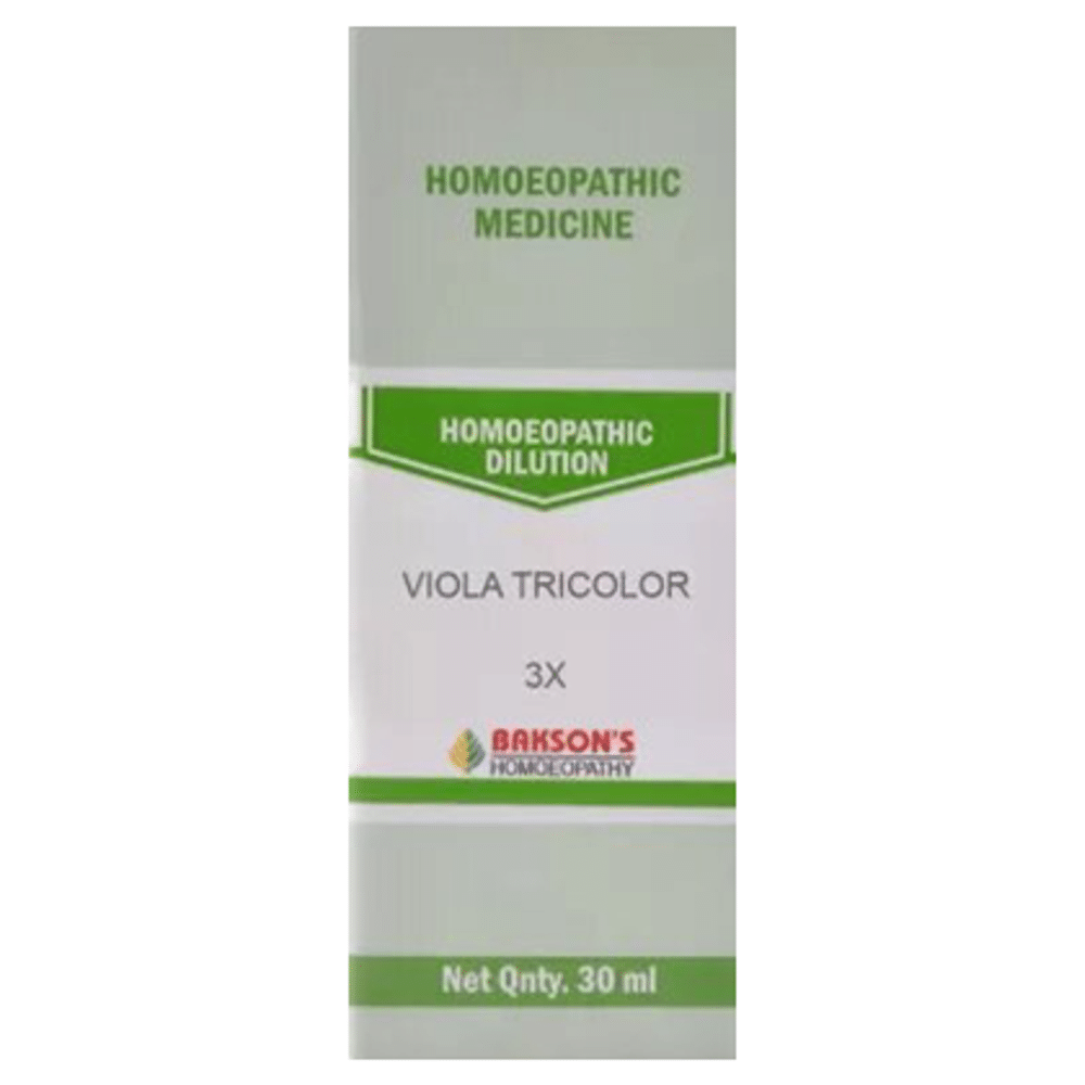 Bakson's Homeopathy Viola Tricolor  Dilution 3X