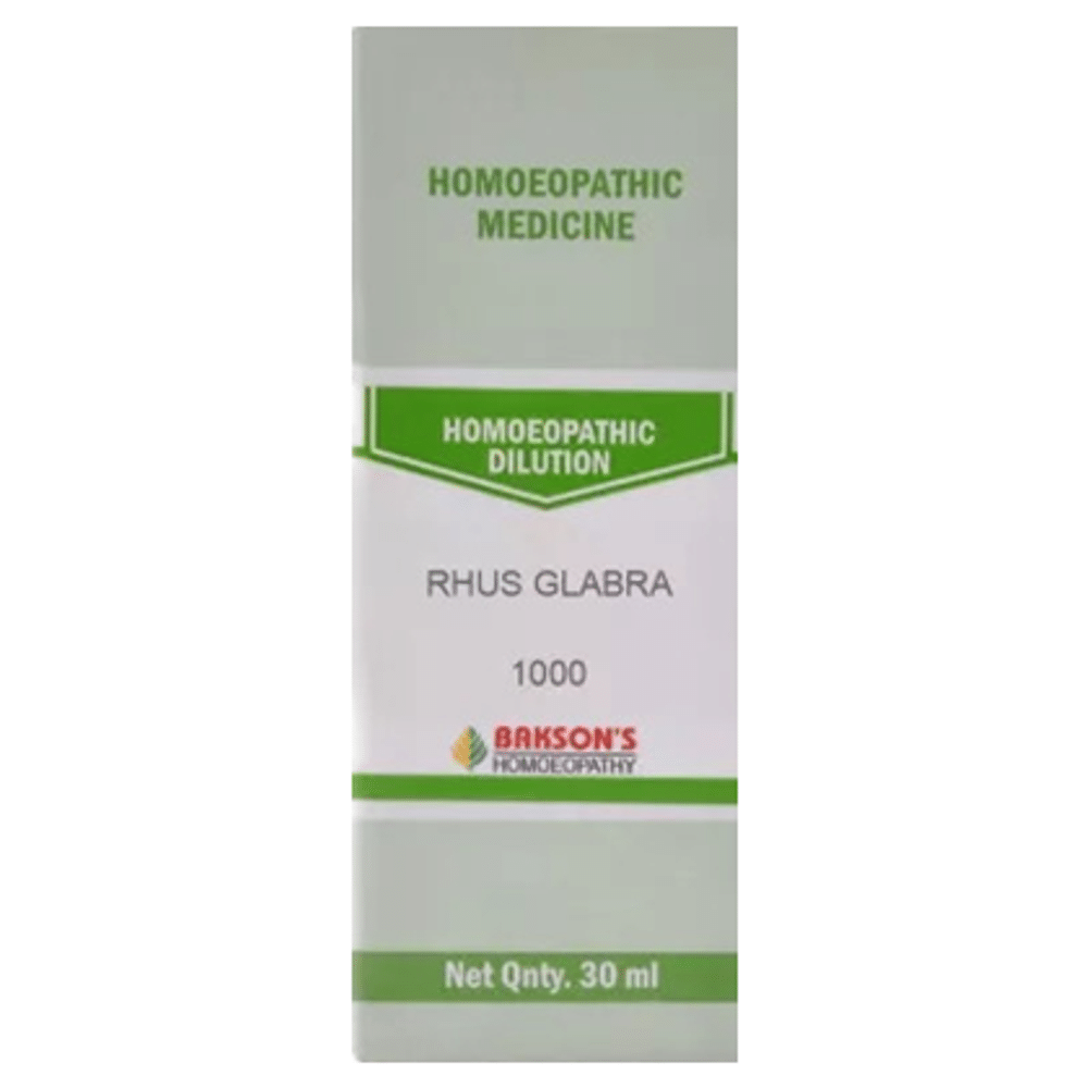 Bakson's Homeopathy Rhus Glabra Dilution 1000 CH Bakson's Homeopathy Rhus Glabra Dilution 1000 CH