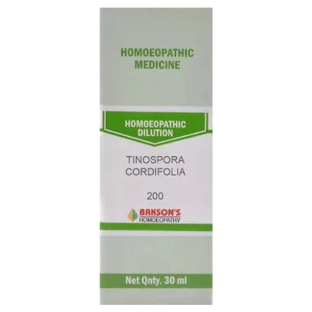Bakson's Homeopathy Tinospora Cordifolia Dilution 200 Bakson's Homeopathy Tinospora Cordifolia Dilution 200