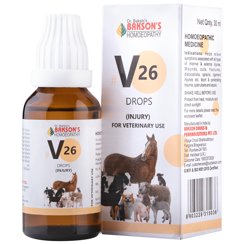 Bakson's Homeopathy V26 Injury Drop Bakson's Homeopathy V26 Injury Drop