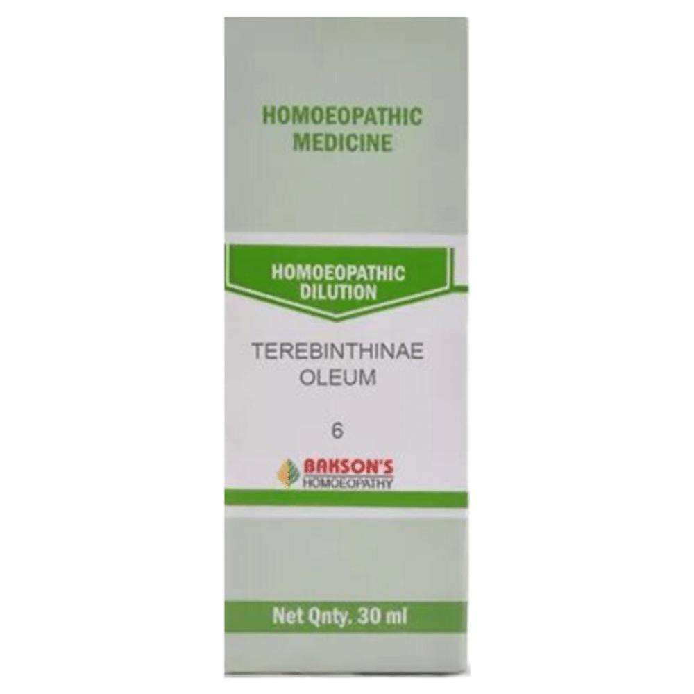 Bakson's Homeopathy Terebinthinae Oleum Dilution 6 Bakson's Homeopathy Terebinthinae Oleum Dilution 6