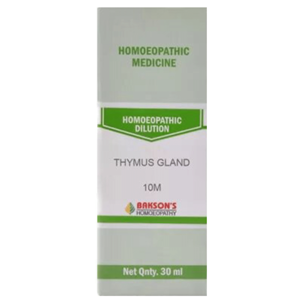 Bakson's Homeopathy Thymus Gland Dilution 10M Bakson's Homeopathy Thymus Gland Dilution 10M