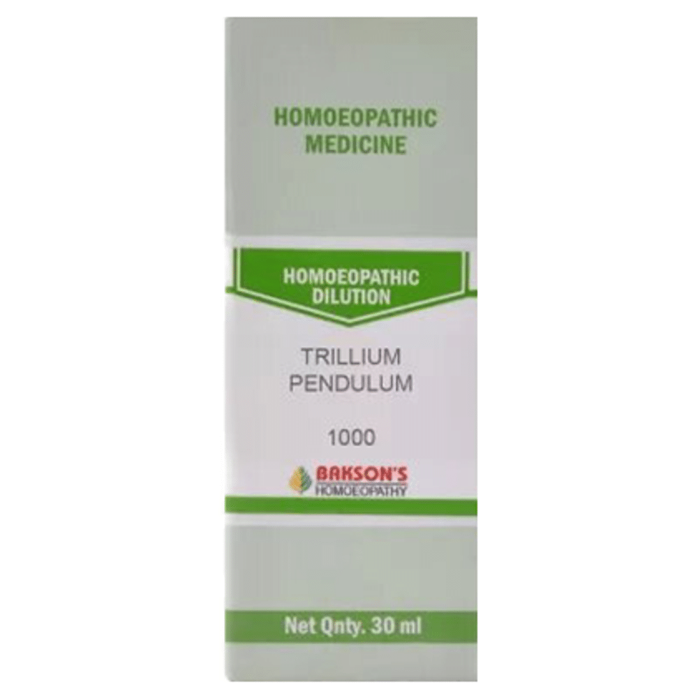 Bakson's Homeopathy Trillium Pendulum Dilution 1000 CH Bakson's Homeopathy Trillium Pendulum Dilution 1000 CH
