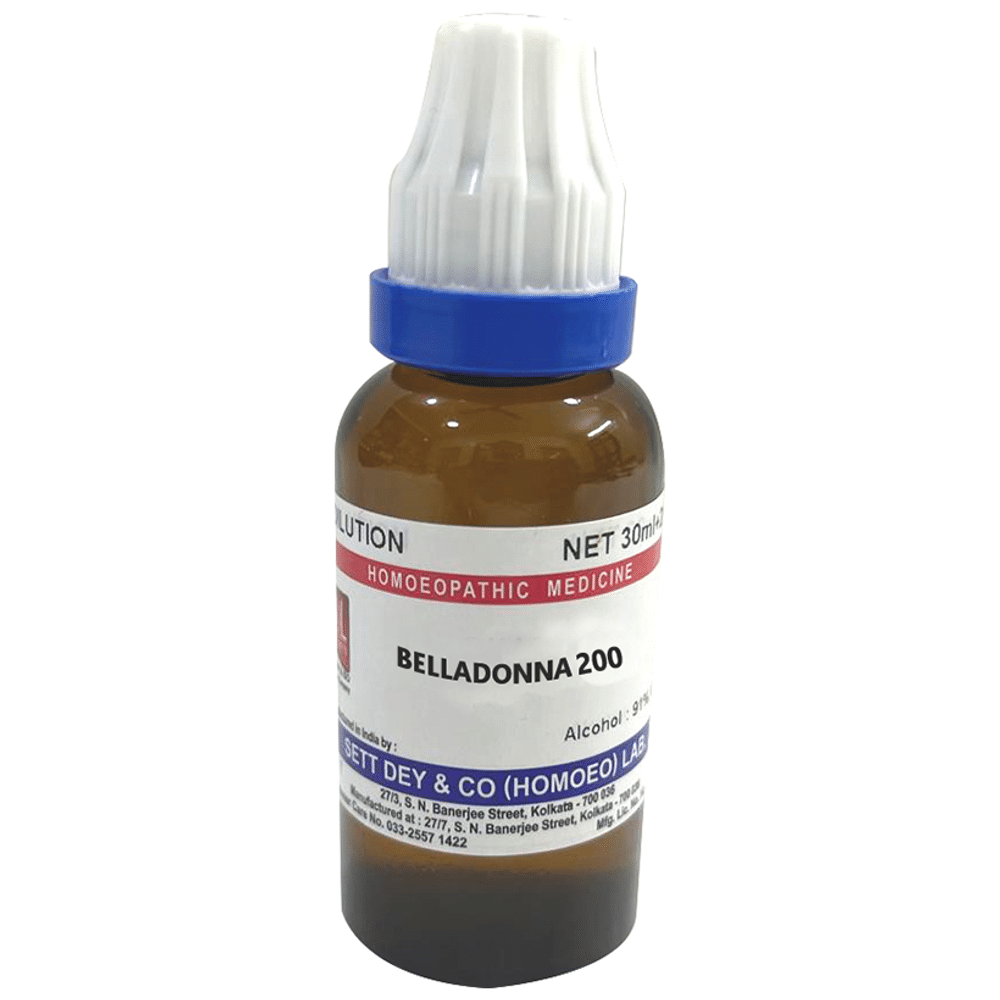 Sett Dey Belladonna Dilution 200 Sett Dey Belladonna Dilution 200