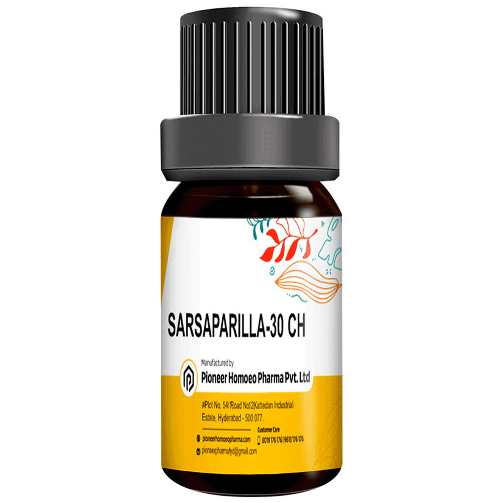 Pioneer Pharma Sarsaparilla Globules Pellets Multidose Pills 30 CH