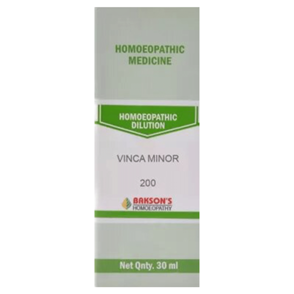 Bakson's Homeopathy Vinca Minor Dilution 200 Bakson's Homeopathy Vinca Minor Dilution 200