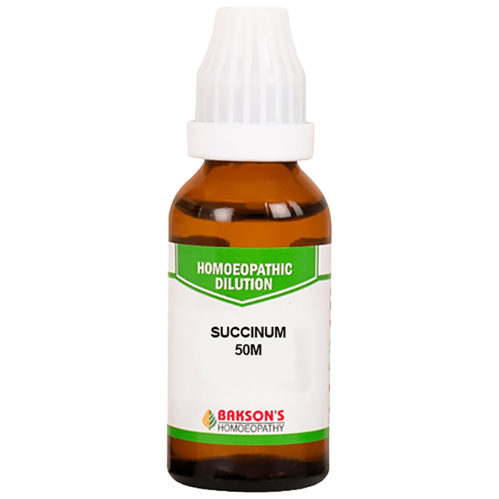 Bakson's Homeopathy Succinum Dilution 50M Bakson's Homeopathy Succinum Dilution 50M